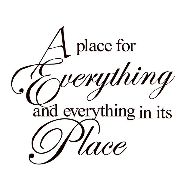 place for evertything