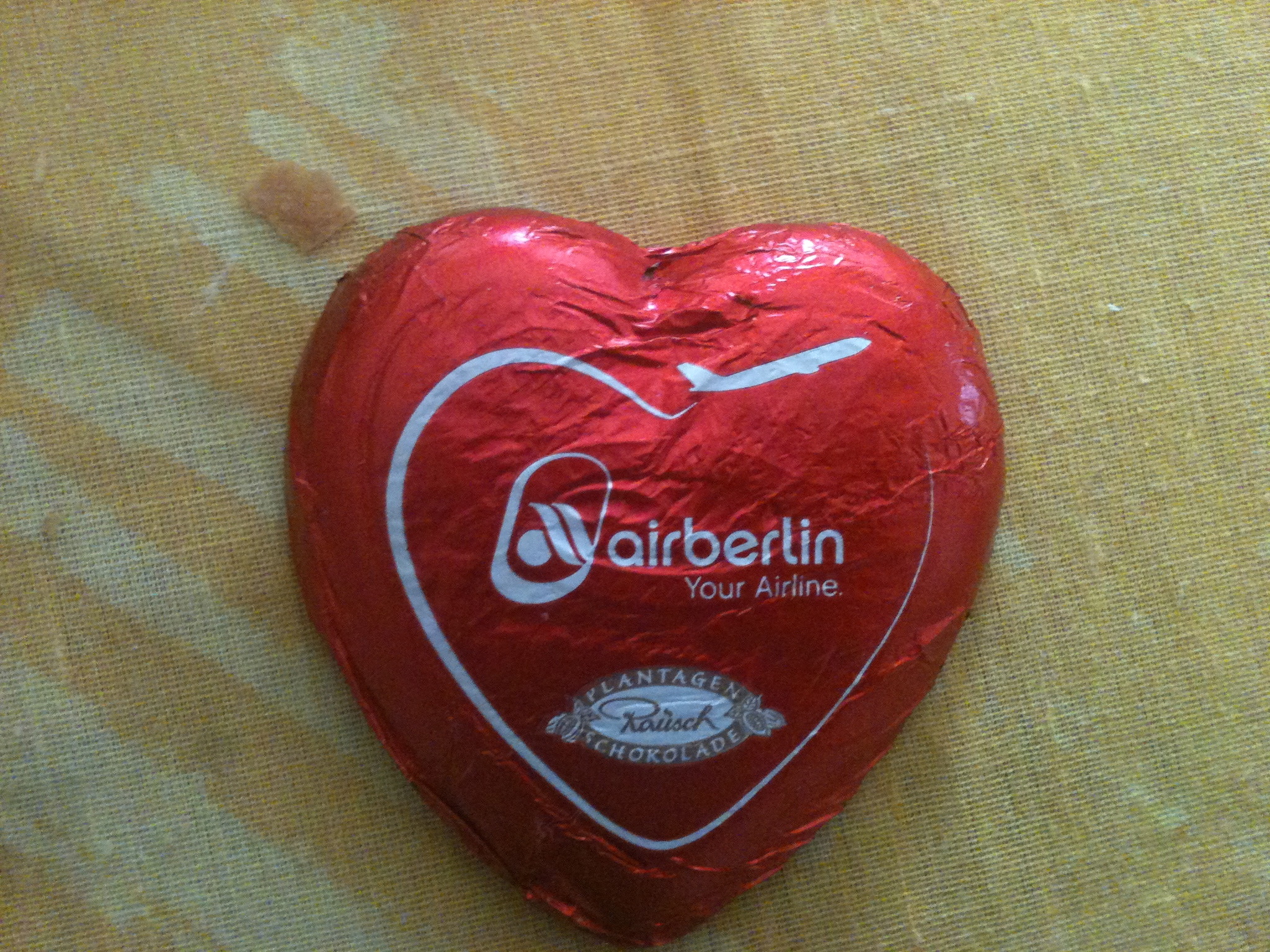 a heart shaped chocolate candy