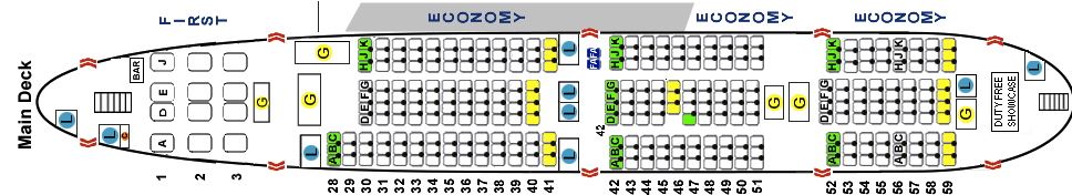 lower deckKorean_Air_Airbus_A380-800 - Version 2 - Wild About Travel