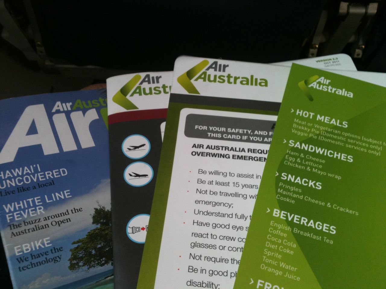 a group of brochures