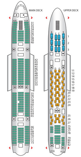 a diagram of a plane seat