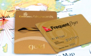 close-up of a credit card and a gold card