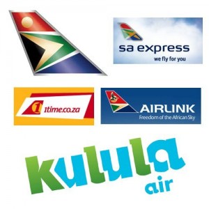 several different logos of airline companies