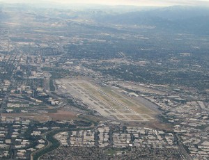 an aerial view of an airport