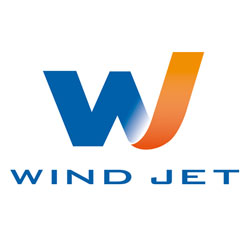 a logo of a wind jet