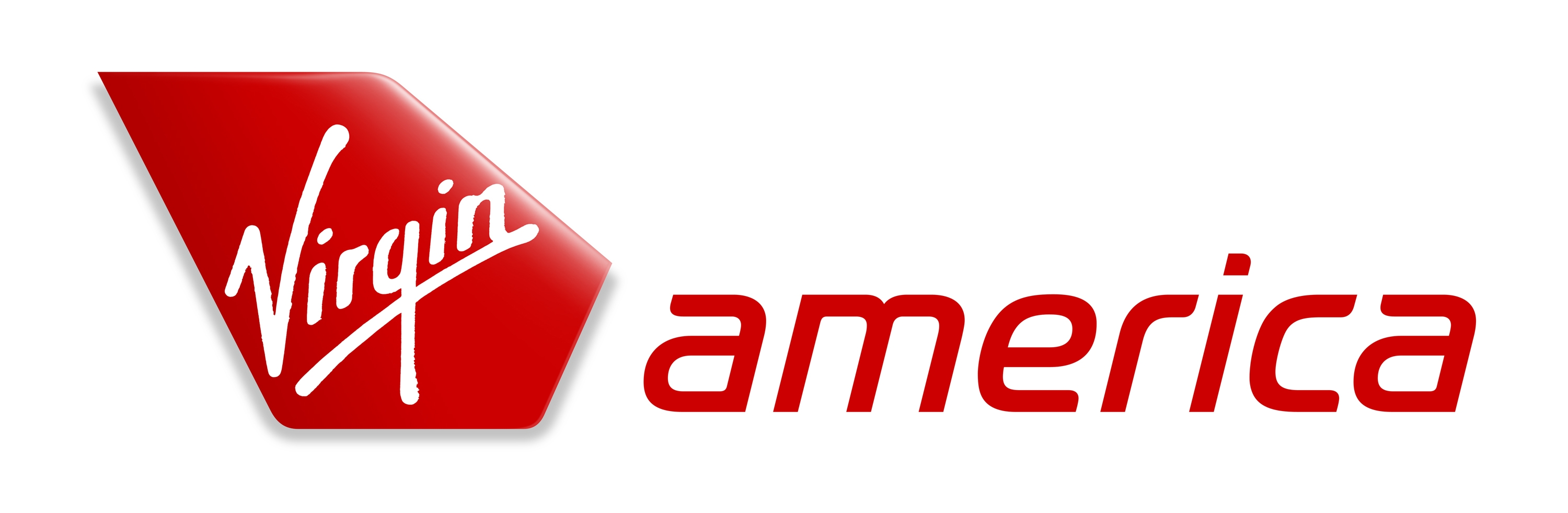 a red logo with white text