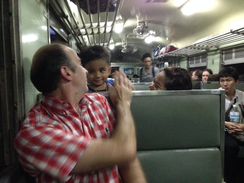 Meeting the locals on a train ride from the suburbs