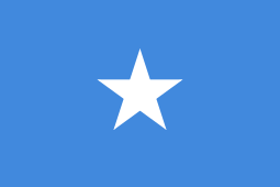 a white star on a blue background