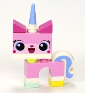 a pink toy with a unicorn horn