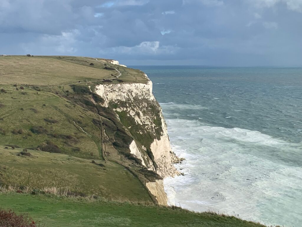 a cliff with a path on it