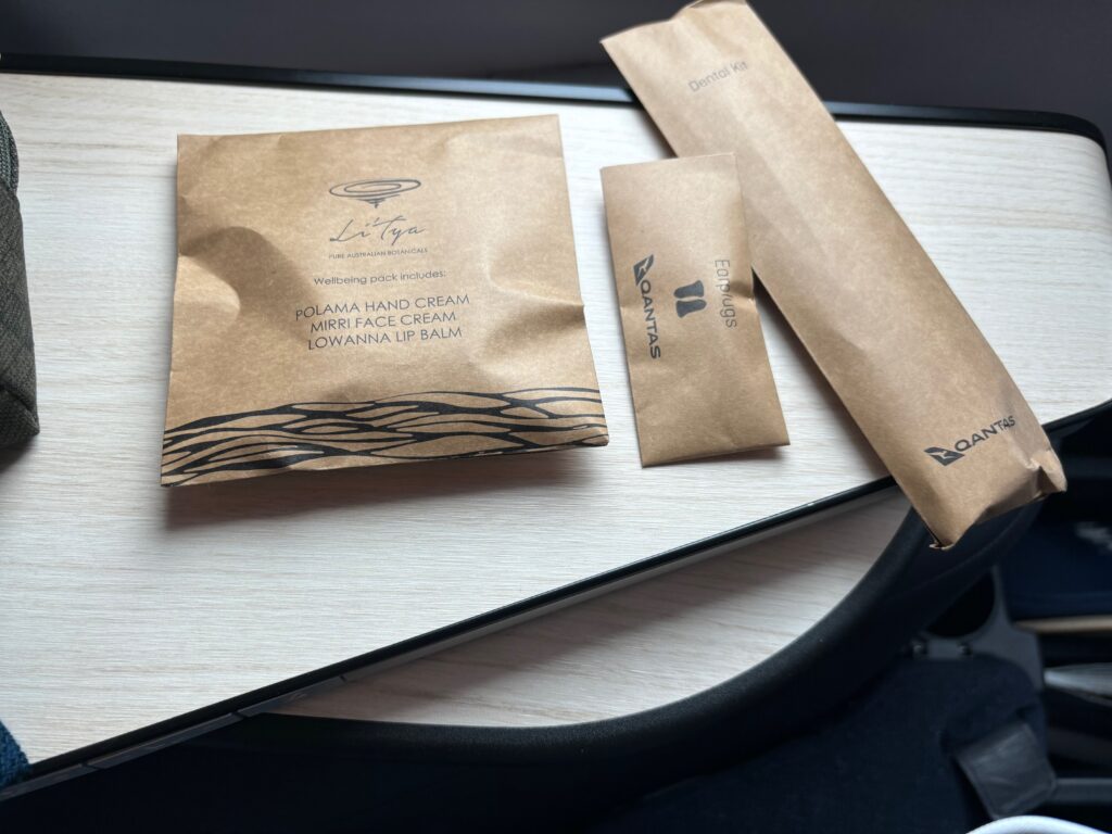 a brown paper bags on a table