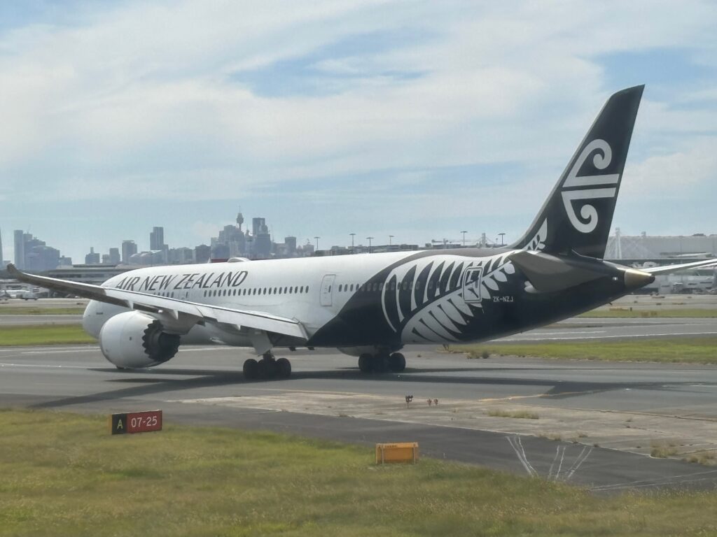 a large airplane on a runway