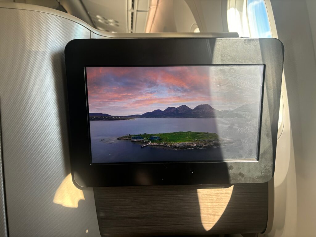 a screen on a plane