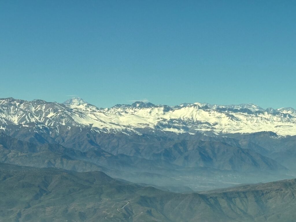 a mountain range with snow on the top