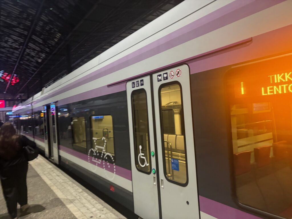 a train at a station