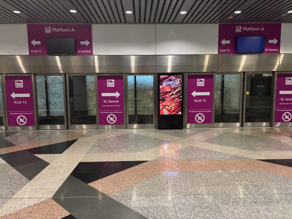 a group of doors in a building