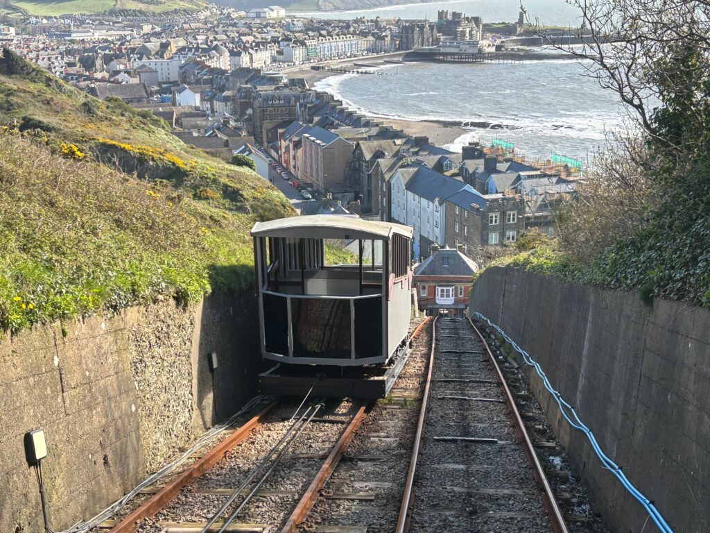 a train on the tracks