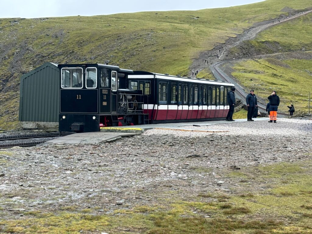 a train on the tracks