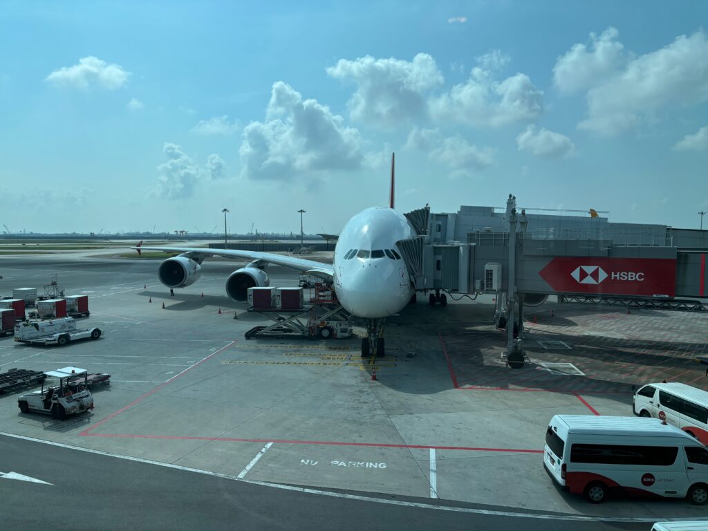 an airplane on a runway