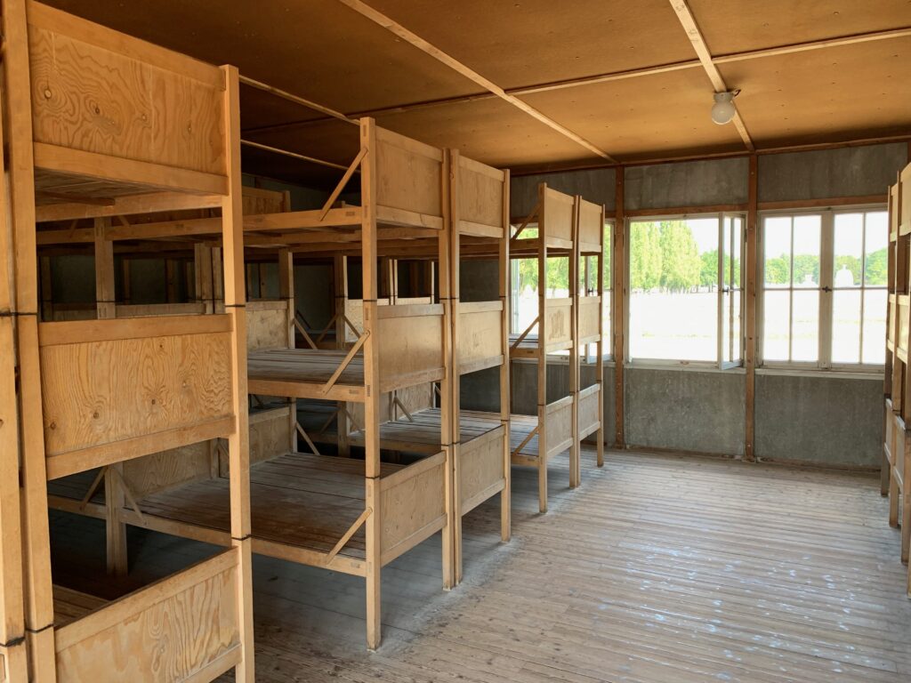 a room with bunk beds