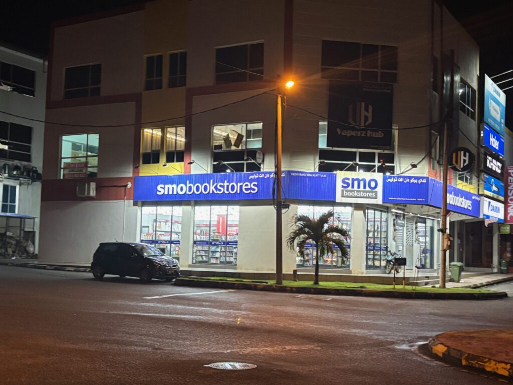 a car parked in front of a store