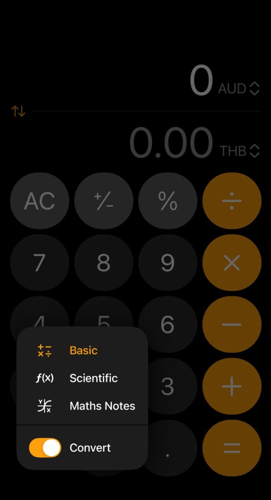 a screenshot of a calculator