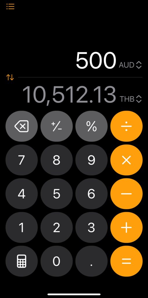 a screenshot of a calculator