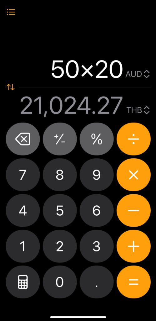 a screenshot of a calculator