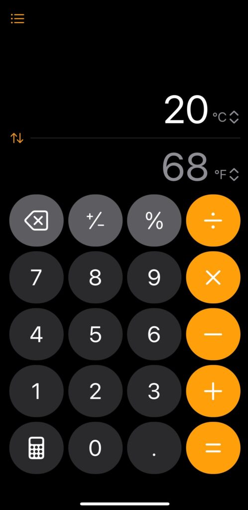 a screenshot of a calculator