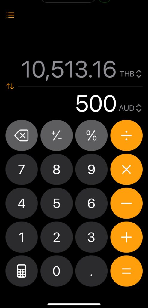 a screenshot of a calculator