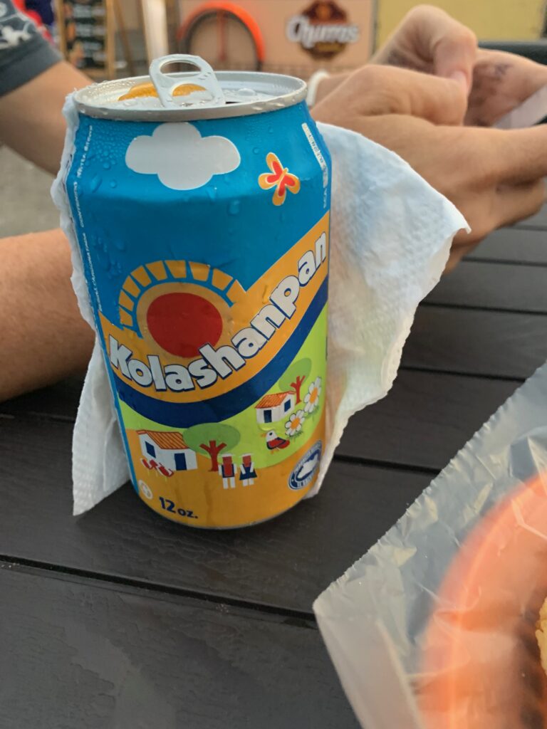 a can of soda on a table