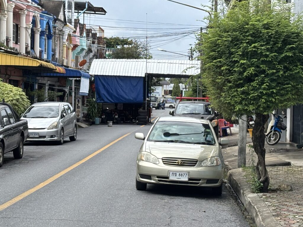 a car on the road