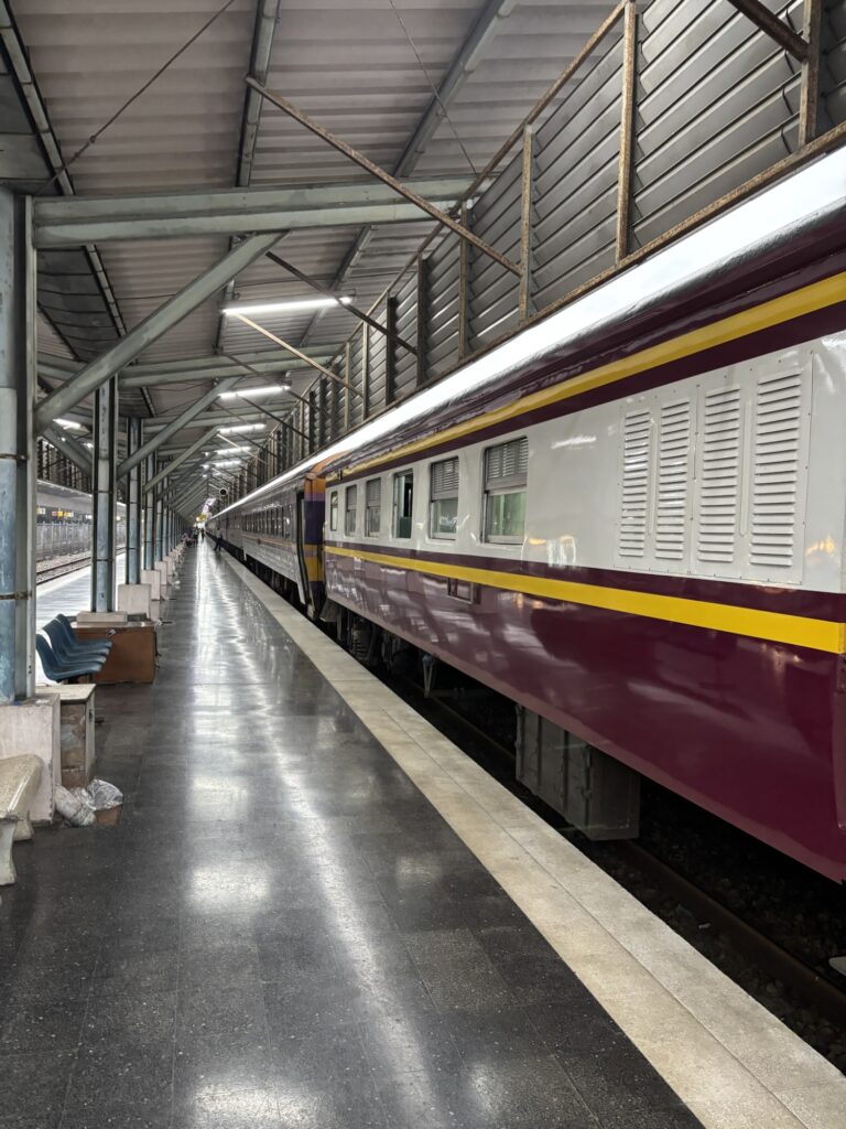 a train in a station