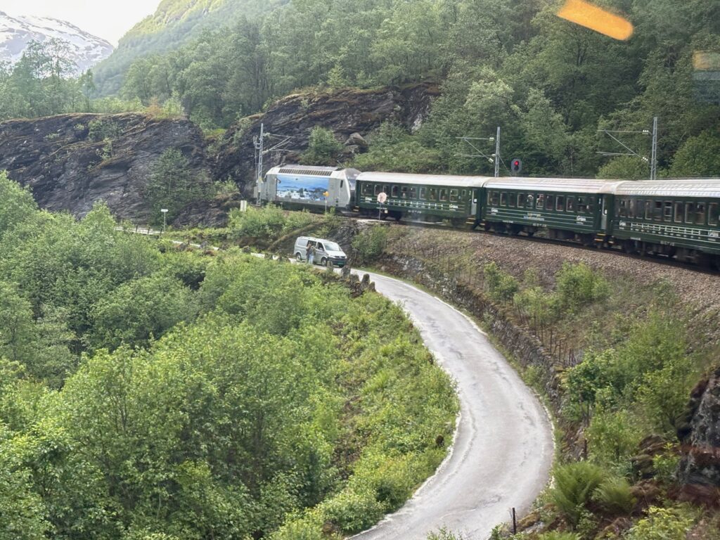 a train on the tracks