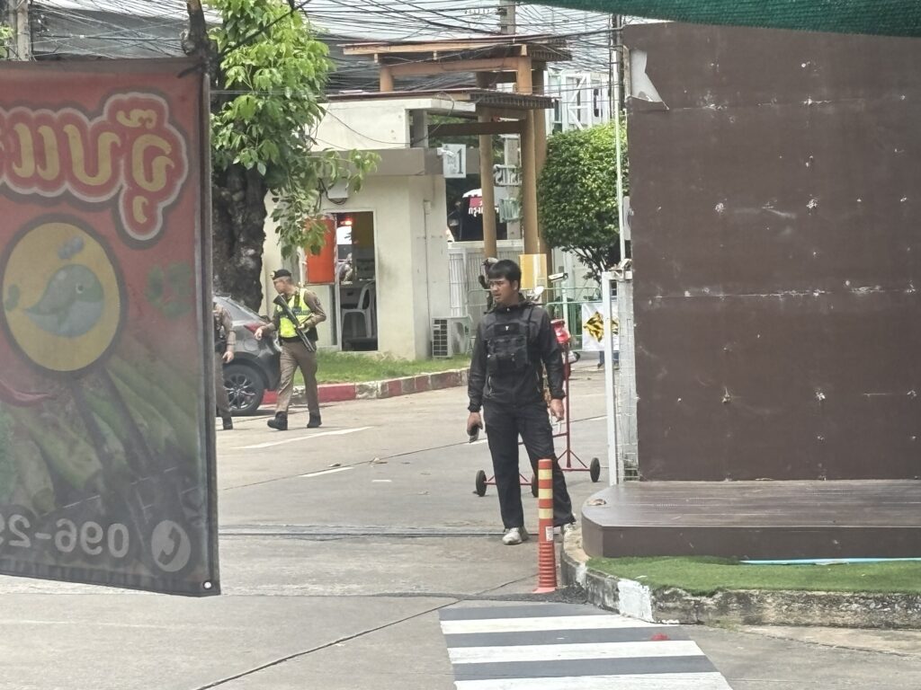 a man standing on a street