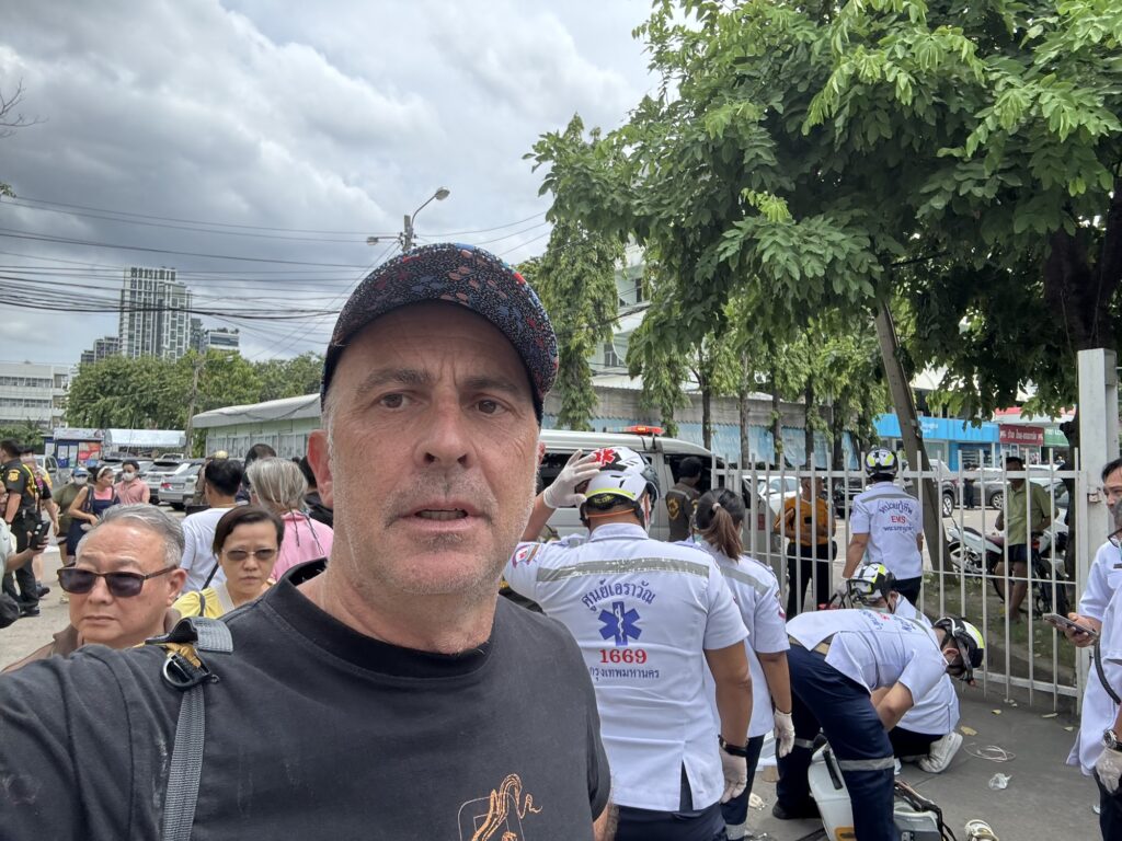 a man taking a selfie