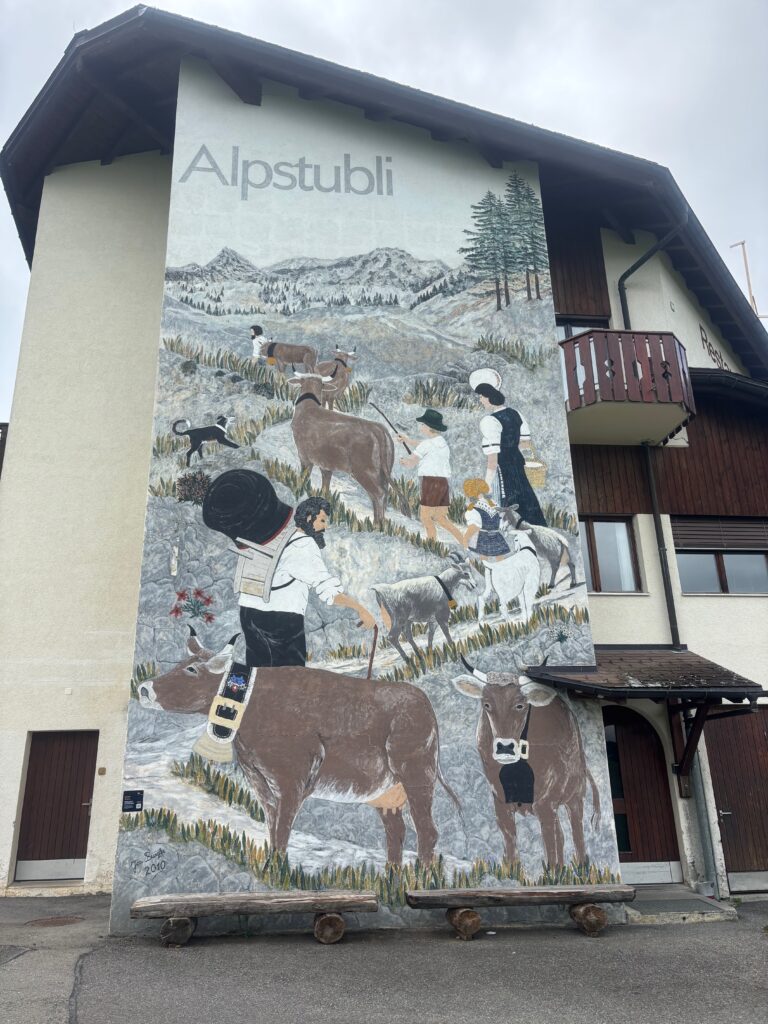 a mural on a building