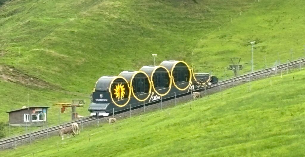 a train on the tracks