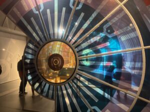 a circular object with a circular design