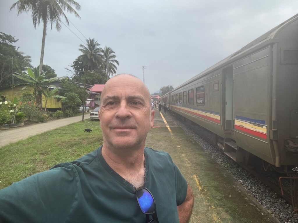 a man taking a selfie