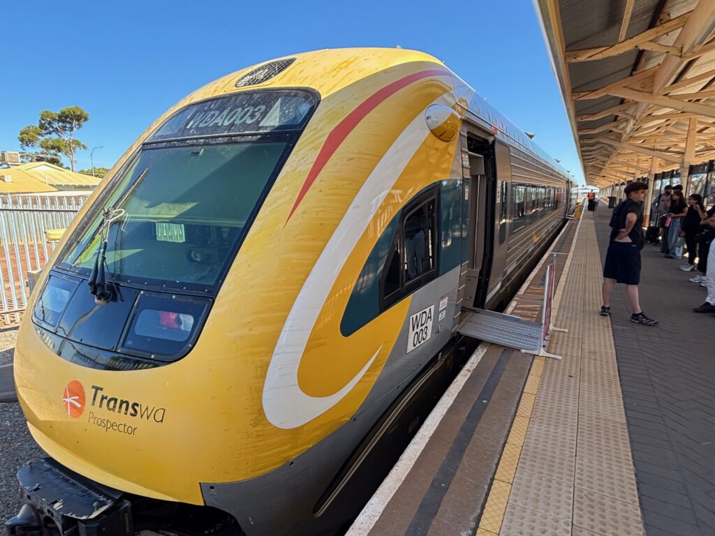 a train at a train station