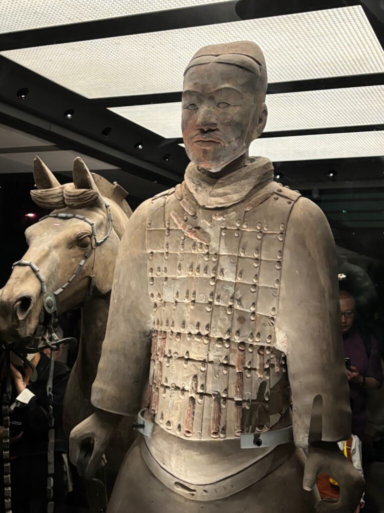 a statue of a man with a horse