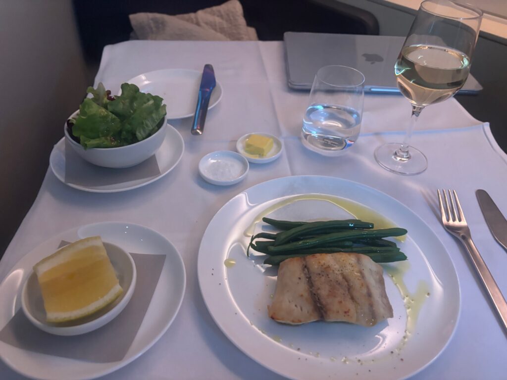 a plate of food on a table