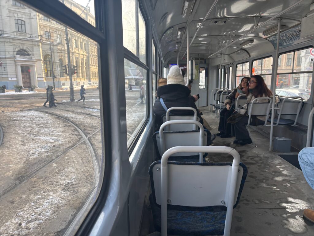 people sitting on a bus