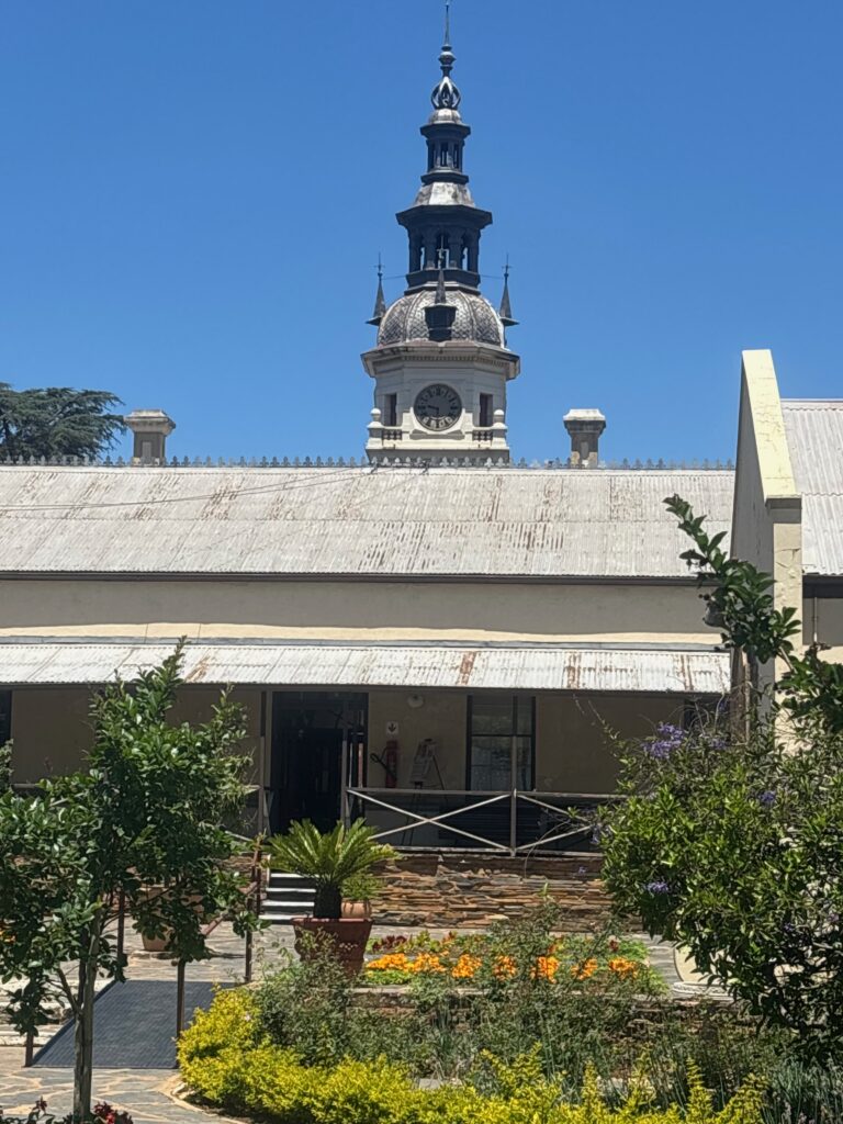a building with a clock tower